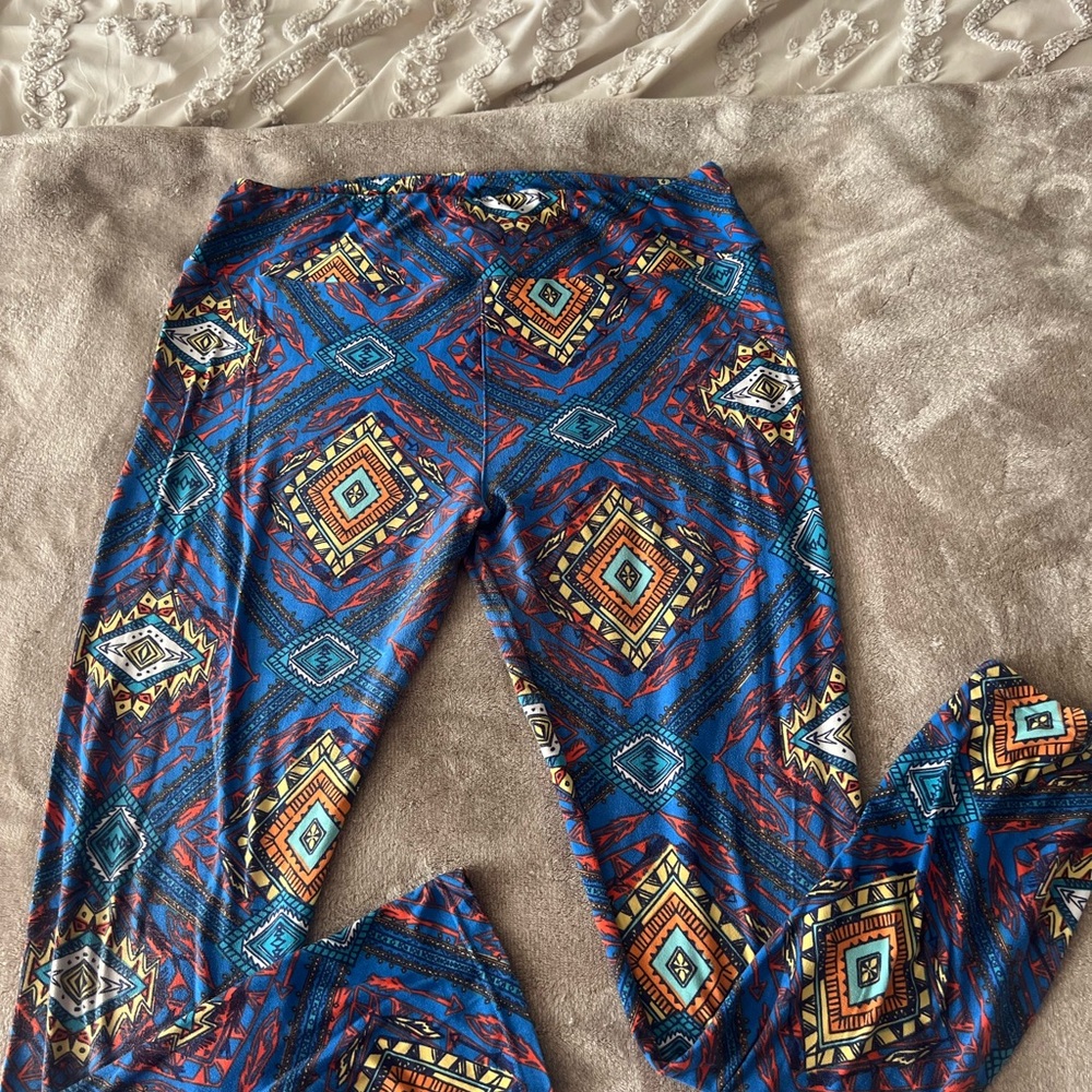 LuLaRoe Colorful Geometric Pattern Leggings